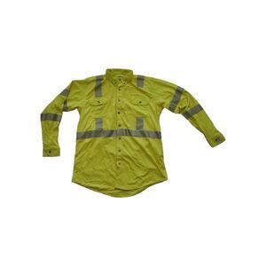 LAKELAND ISHAT29RT Flame Resistant Knit High Visibility Button-Up Shirt XLT